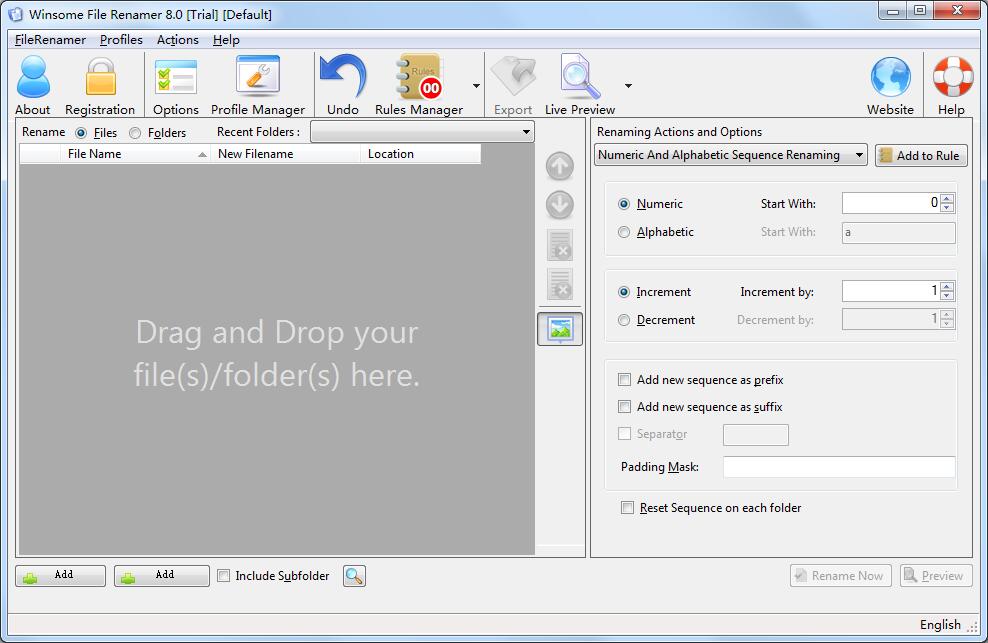 Winsome File Renamer