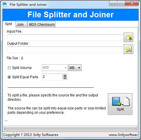 File Splitter and Joiner