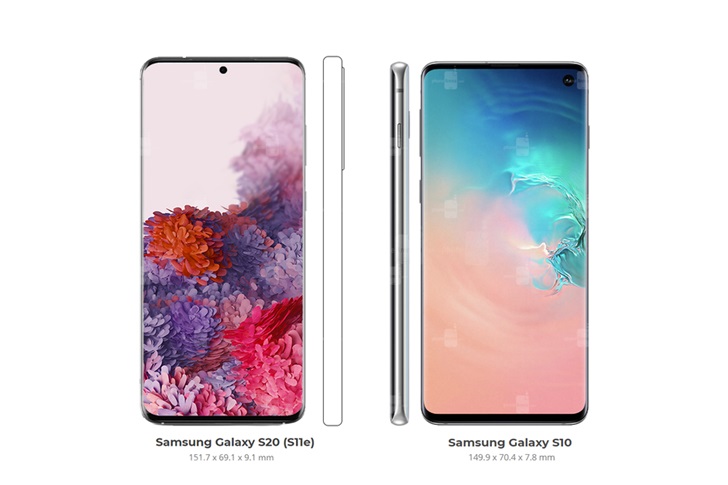 三星S20/S20+/S20 Ultra最新正面渲染图