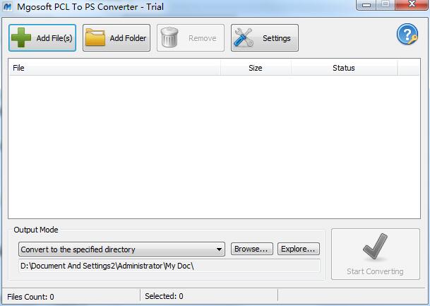 Mgosoft PCL To PS Converter