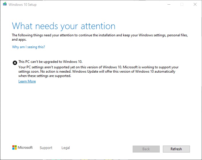 不能升级Win10 2020五月更新版？这样做