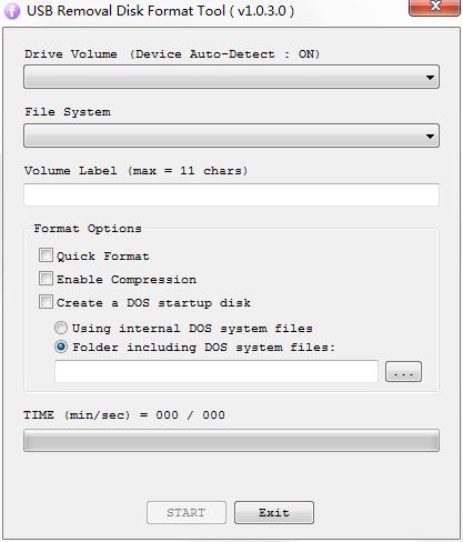 USB Removal Disk Format Tool