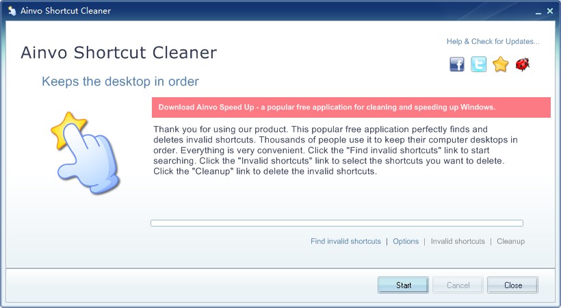 Ainvo Shortcut Cleaner