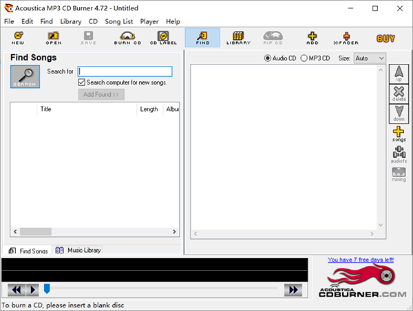 Acoustica MP3 CD Burner