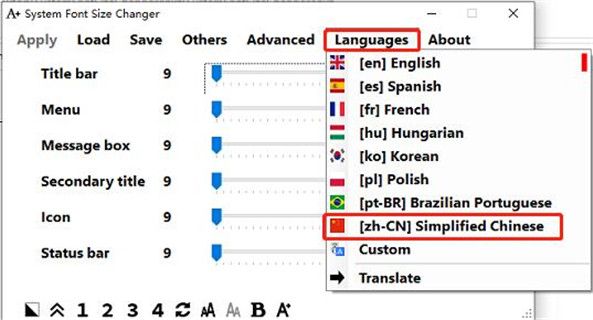 System Font Size Changer