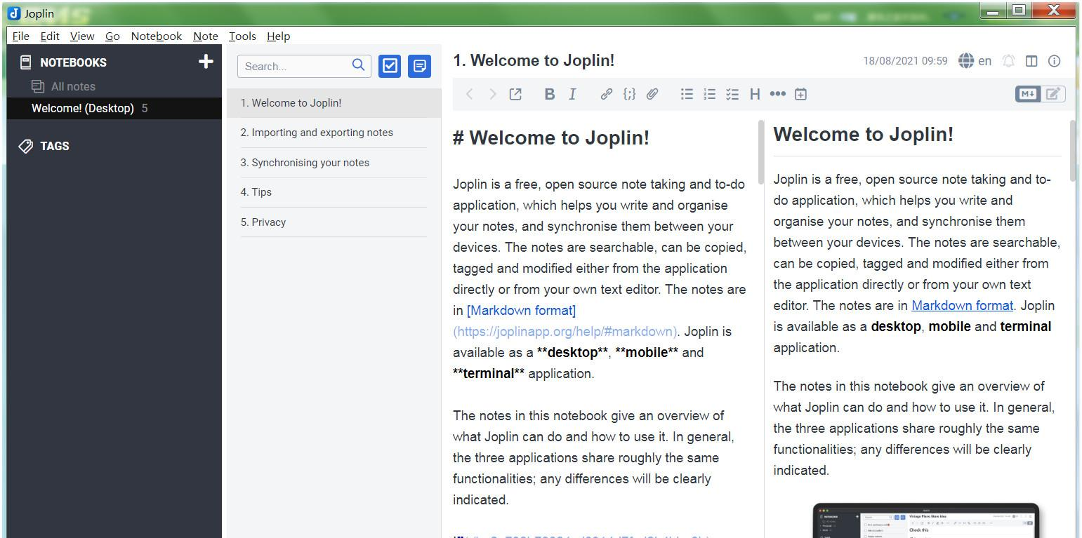 Joplin笔记软件