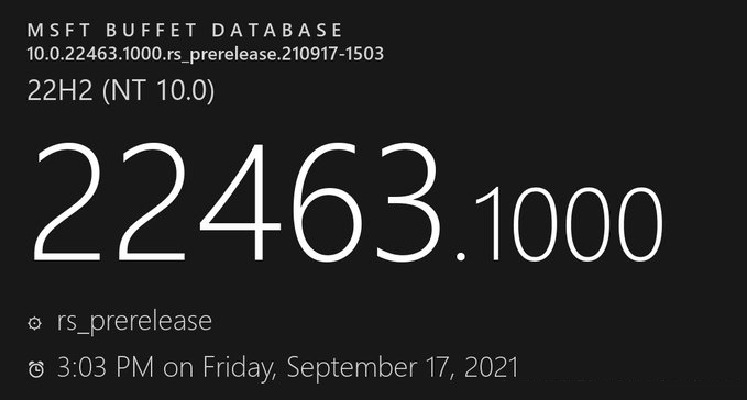微软预览版Windows 11 22463.1000(rs_p