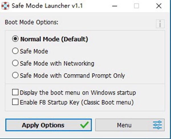 Safe Mode Launcher