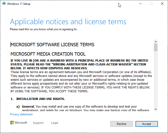 Win11查看许可条款错误如何修复