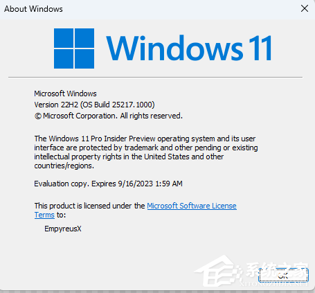 Win11 25217.1000离线更新补丁