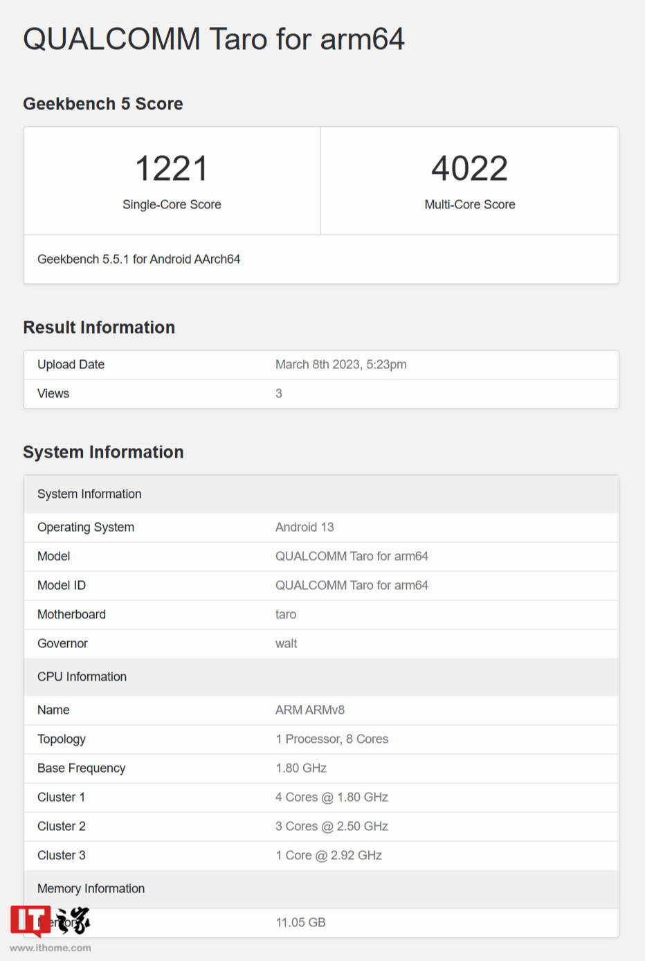 高通骁龙SM7475工程机Geekbench跑分曝光