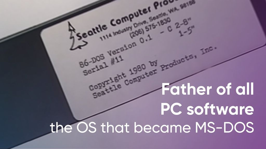 微软 Windows 的祖先 86-DOS 现身网络