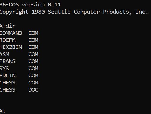 微软 Windows 的祖先 86-DOS 现身网络