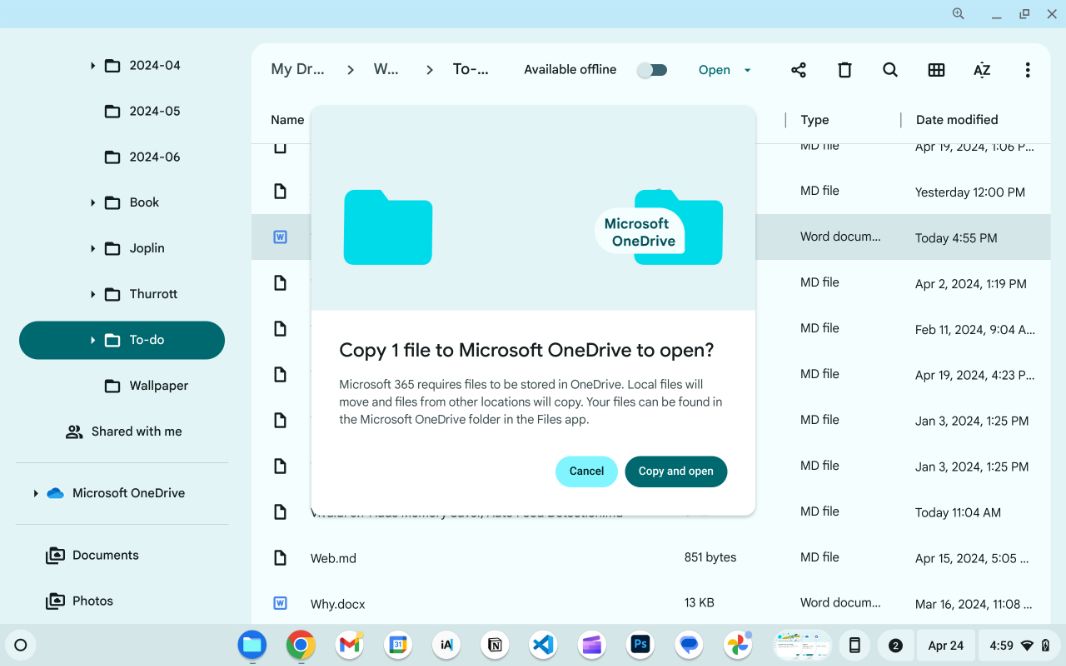 谷歌 ChromeOS 整合 Microsoft 365：可
