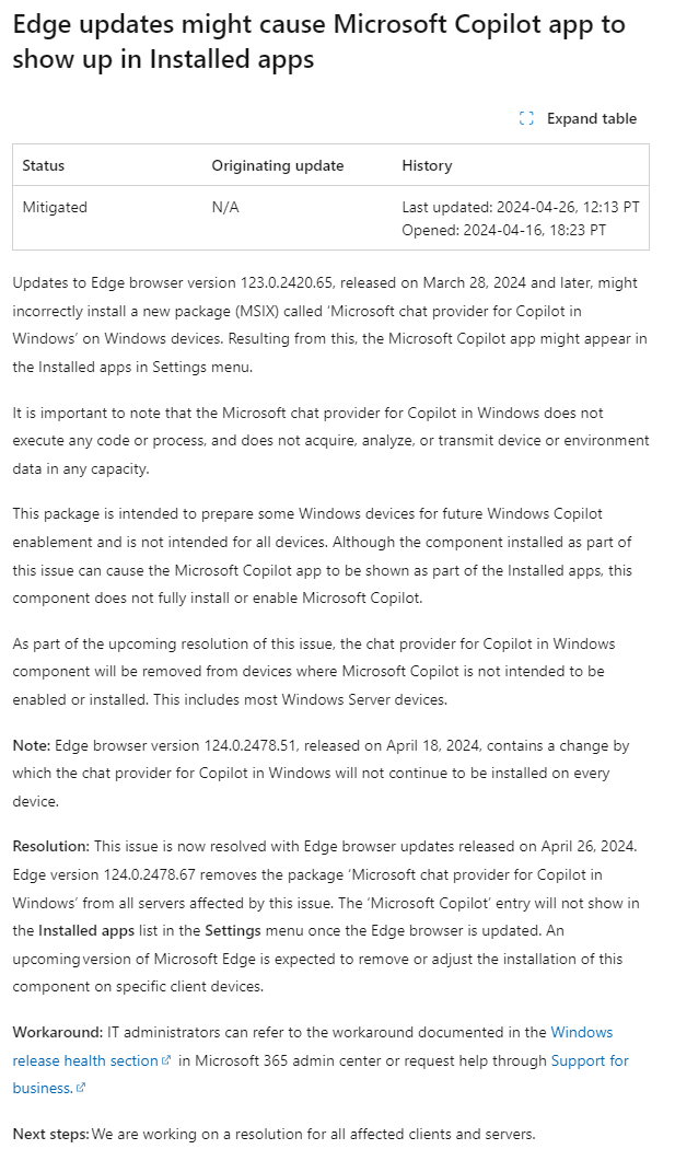 微软 Edge 浏览器 124 版本修复Bug：自