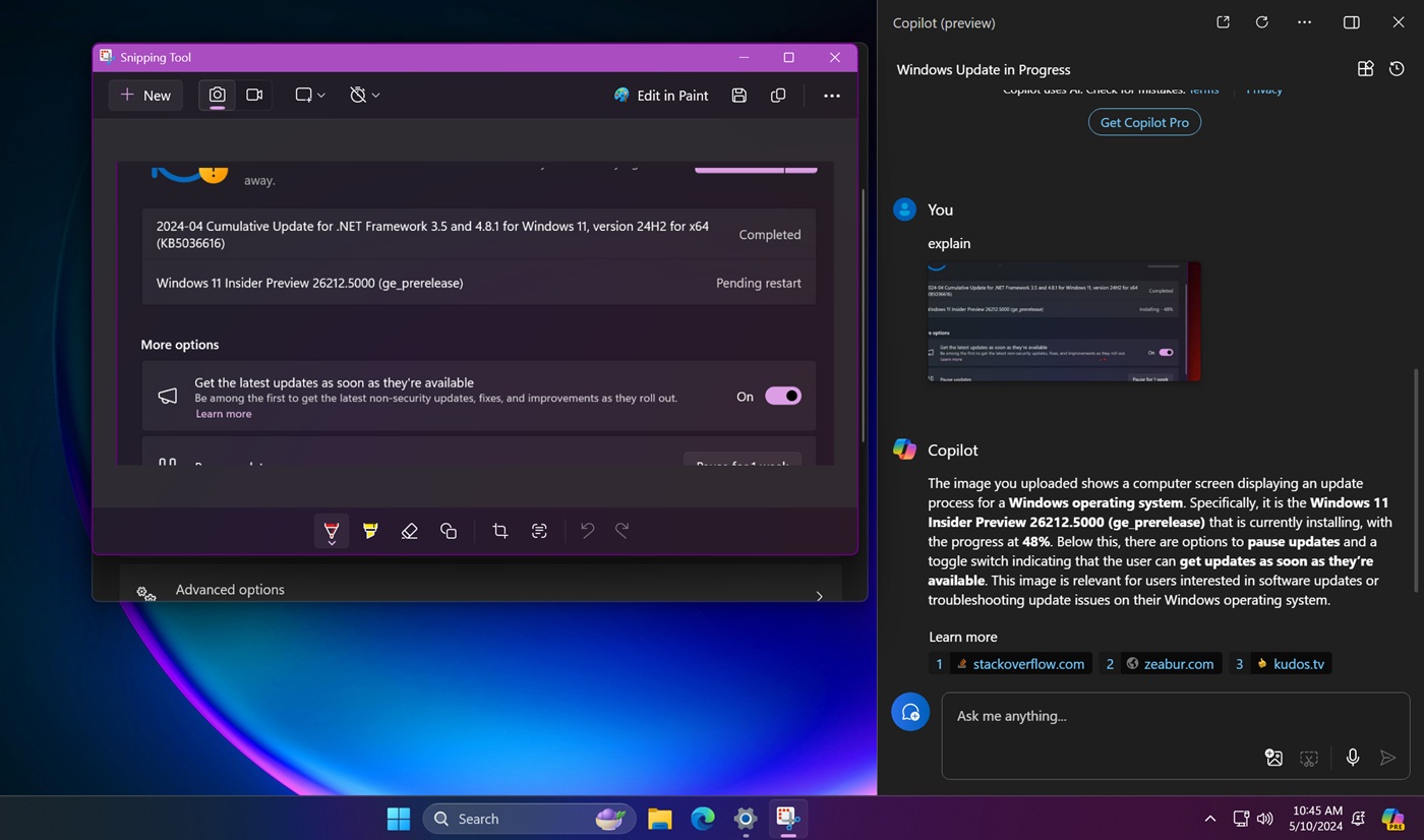 Windows 11 截图工具隐藏 Bing 搜索特