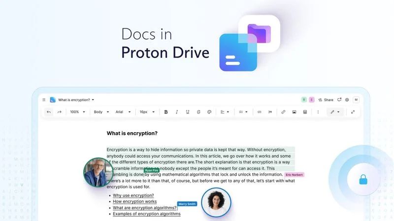 Proton Docs 文档服务登场：实现端到端