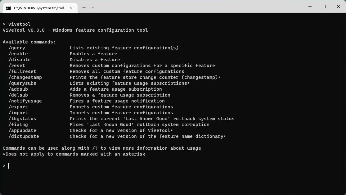 ViVeTool发布0.3.4版重磅更新！
