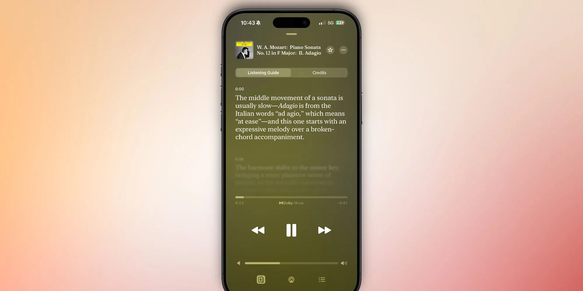 苹果 Apple Music Classical 更新：同