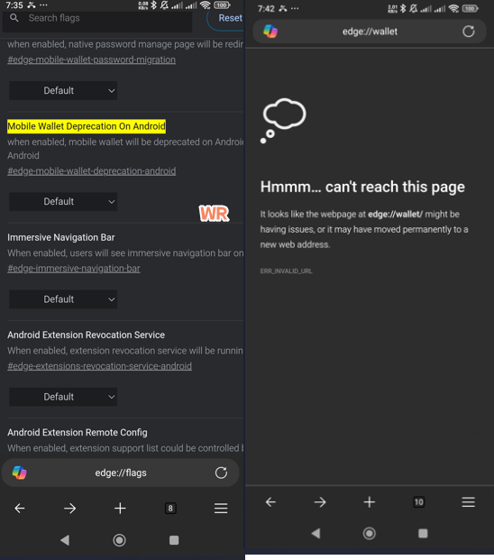 安卓版微软 Edge 浏览器将弃用 Mobile 