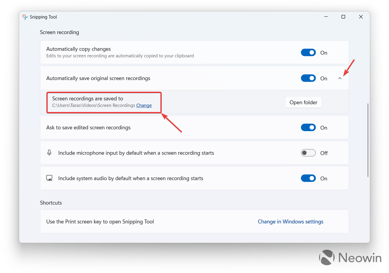3 种方法更改系统默认截图 / 录屏保存