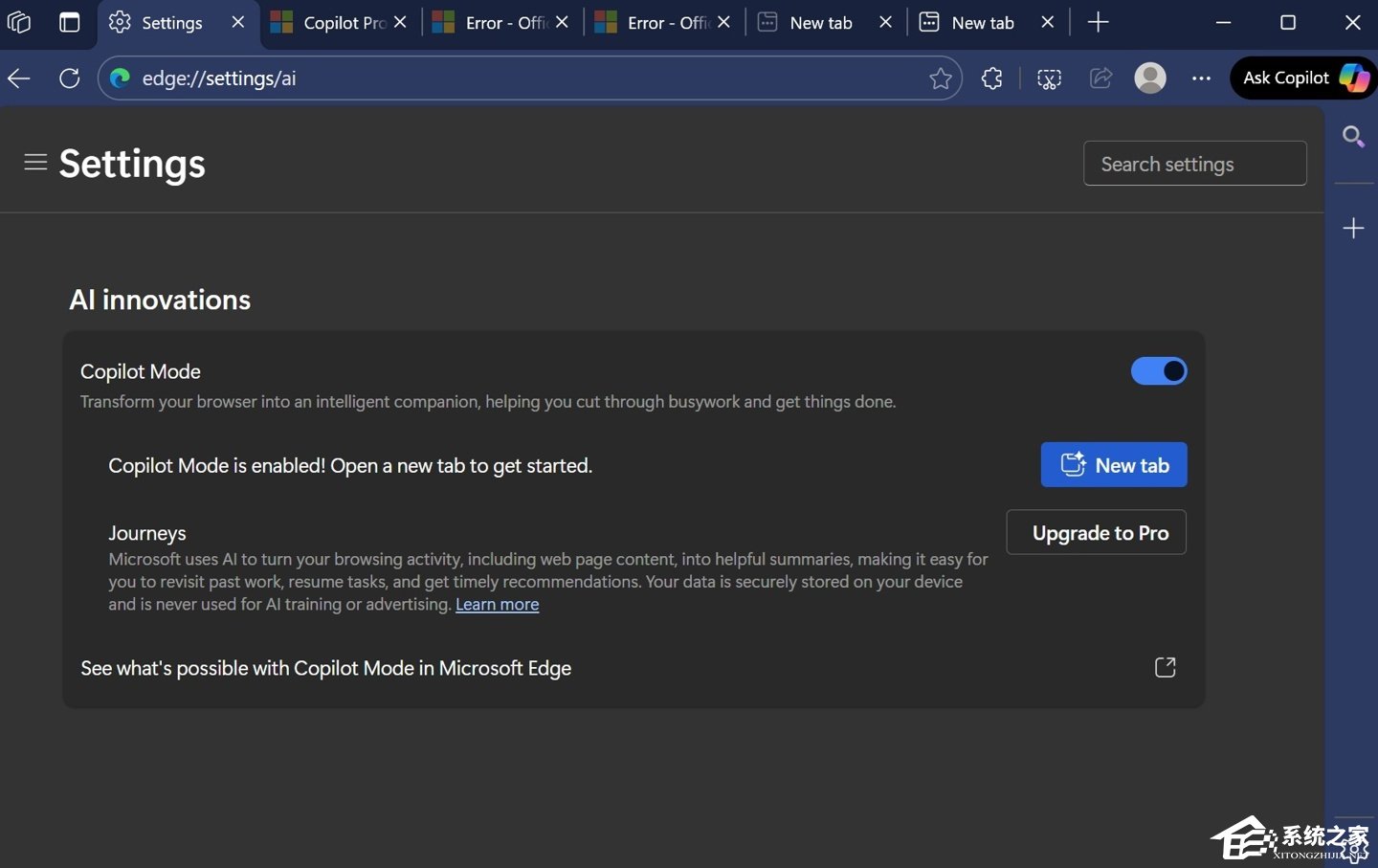 微软 Edge 浏览器测试 AI 新功能 Journ