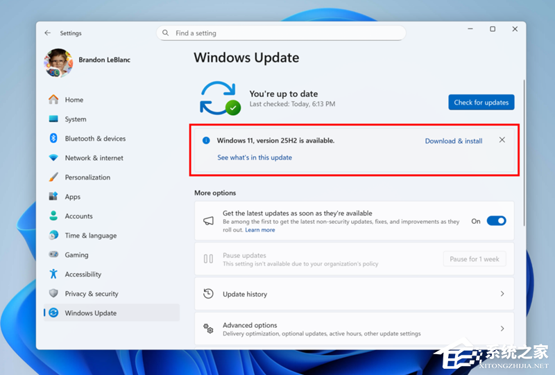 微软 Win11 25H2 26200.5074 RP 预览版