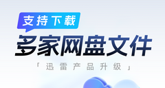 迅雷发布 12.4.4 版本：免费开放第三方网盘下载