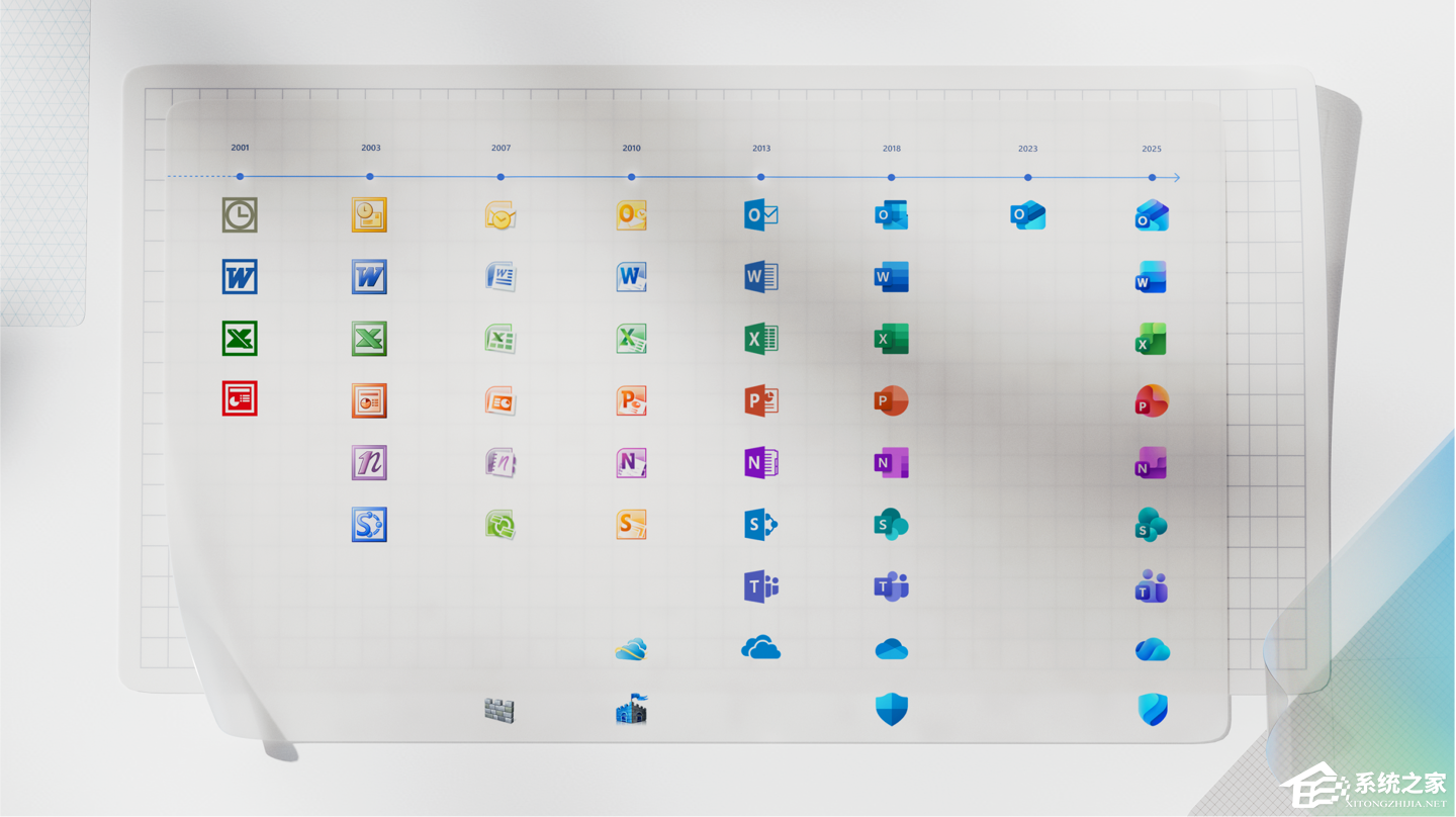 微软 Office 图标焕新，柔和渐变风适配