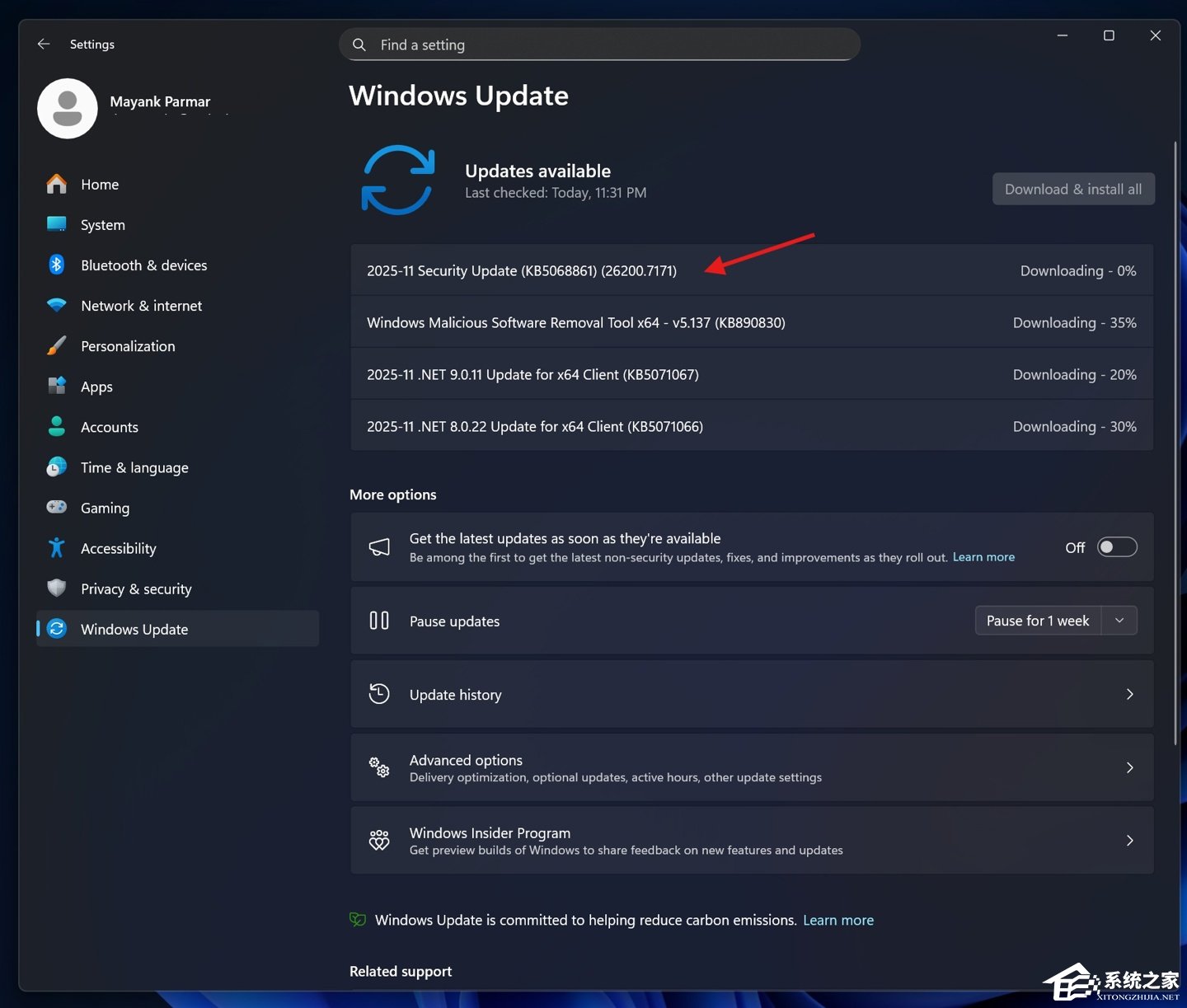 微软 11 月累积更新成功修复 Win11 任