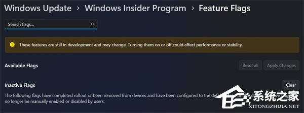 Windows 11 将推功能标志页面！