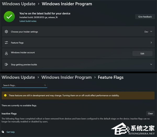 Windows 11 将推功能标志页面！
