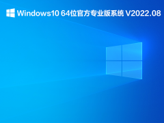 Windows10 64位官方专业版系统 V2022.08