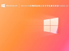 Win10 64位精简版笔记本专用系统 V2022.12