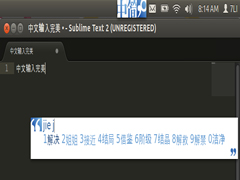 Ubuntu Sublime Text 2如何切换到fcitx输入法