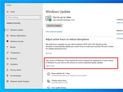 不再强硬！微软温和提醒Win10用户升级受支持版本