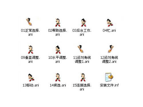 阿童木动漫鼠标指针