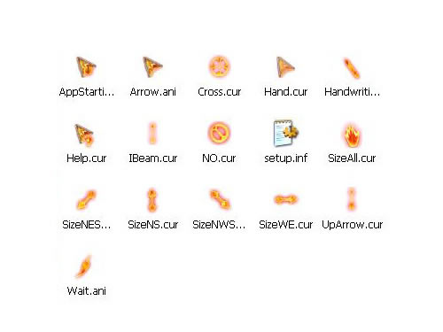 神秘动态火光鼠标指针