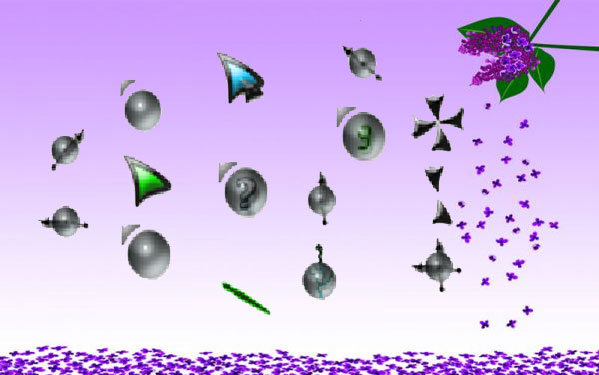 个性的球体鼠标指针