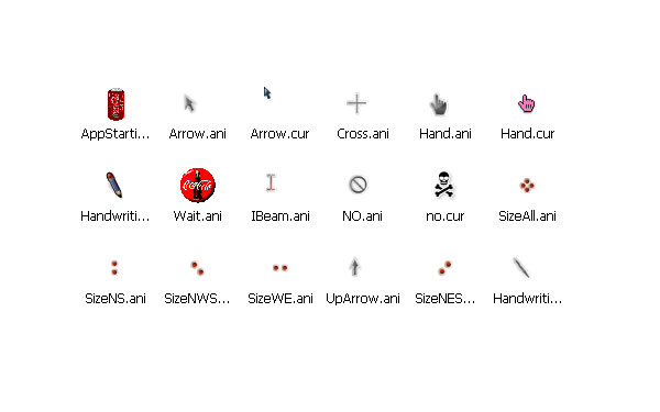 可口可乐鼠标指针