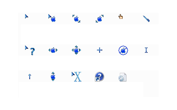 苹果形状鼠标指针