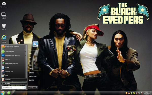 潮流嘻哈win7系统主题