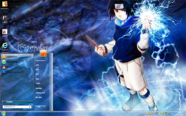 佐助千鸟win7免费壁纸