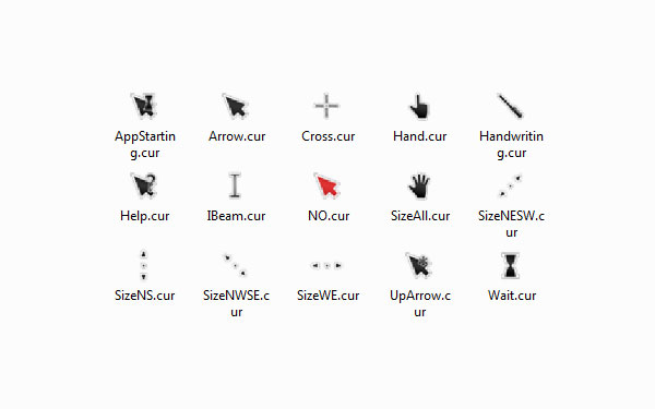 黑色箭头鼠标指针