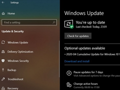 微软放出Win10 KB4550945：属于可选更新