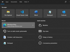 微软面向Dev通道发布Win10累积更新Build 20236.100