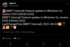 微软Win10 19044.1233/19043.1233/19042.1233/19041.1233即将发布！