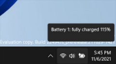 超越物理极限！Windows11新Bug电池充到115%