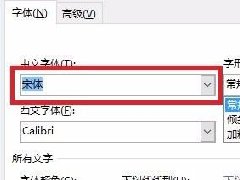 Word软件怎么进行中文字体和西文字体的切换？