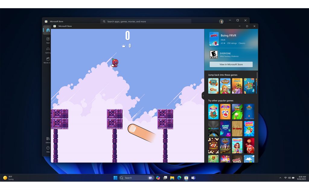 微软应用商城邀请更多用户测试 Arcade ：69 款，下载前可试玩游戏